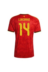 Belgia Dodi Lukebakio #14 Jalkapallovaatteet Kotipaita MM-kisat 2026 Lyhythihainen